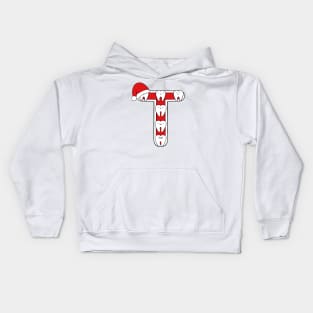 Letter T (Happimola Christmas Alphabet) Kids Hoodie